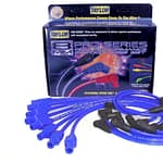 Blue Spiro-Pro 8 Cylindr Plug Wire Set