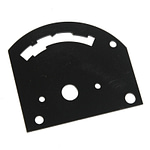 4-Speed Reverse Pattern Gate Plate Black Steel - DISCONTINUED