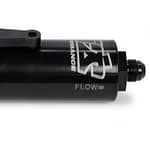8 AN Fuel Filter With Shutoff Black 100 Micron
