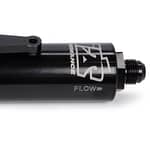 10 AN Fuel Filter With Shutoff Black 100 Micron
