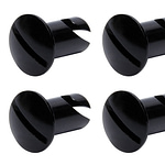 Oval Head Dzus Buttons .550 Long 10 Pack Black