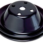 SBC SWP Water Pump Pulley 1 Groove Black