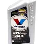 20w50 Synthetic Oil Qt. Valvoline
