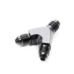 Y Adapter Fitting; Size: -4AN In x -4AN x -4AN