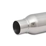 Bottle Style Resonator 2 .5in inlet/outlet x 12in
