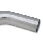 Tubing 45 Degree Elbow Aluminum Polished  5in