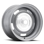 Wheel 15X4 5-4.5/4.75 Si lver Rally Vision - DISCONTINUED