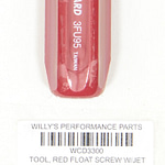 Float Bowl Tool- Red