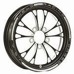 V-Series Frnt Drag Wheel Blk 15x3.5 5x4.75BC 2.25