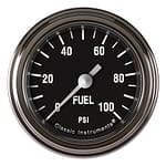 Hot Rod Fuel Pressure 100 PSI 2-1/8 Full Sweep