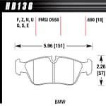 Brake Pads DTC-60 BMW Front