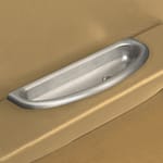 Brushed Cresent Oval Arm Rest Door Pull - DISCONTINUED