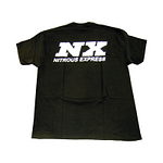 T-Shirt Nitrous Express White Logo - Black  Lg. - DISCONTINUED