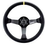 Steering Wheel 345 Black Leather - DISCONTINUED
