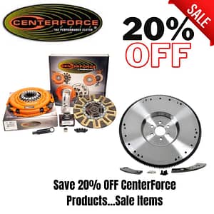Sale: 20% off Centerforce automotive clutch products.