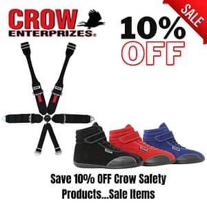 Crow safety gear sale: harnesses and shoes 10% off.