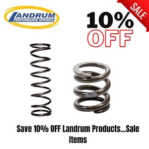 Landrum Performance Springs sale, 10% off springs.