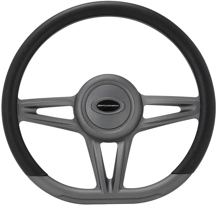 Billet Specialties Steering Wheel 14in D- Shape Victory Gunmetal