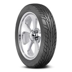 Chrome wheel with performance car tire
